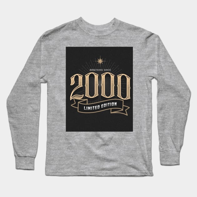 Birth Year 2000 Long Sleeve T-Shirt by TheSoldierOfFortune